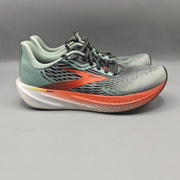 Brooks Hyperion Max Womens Size 8.5 Green Orange Athletic Running Shoes Sneakers - Picture 1 of 11
